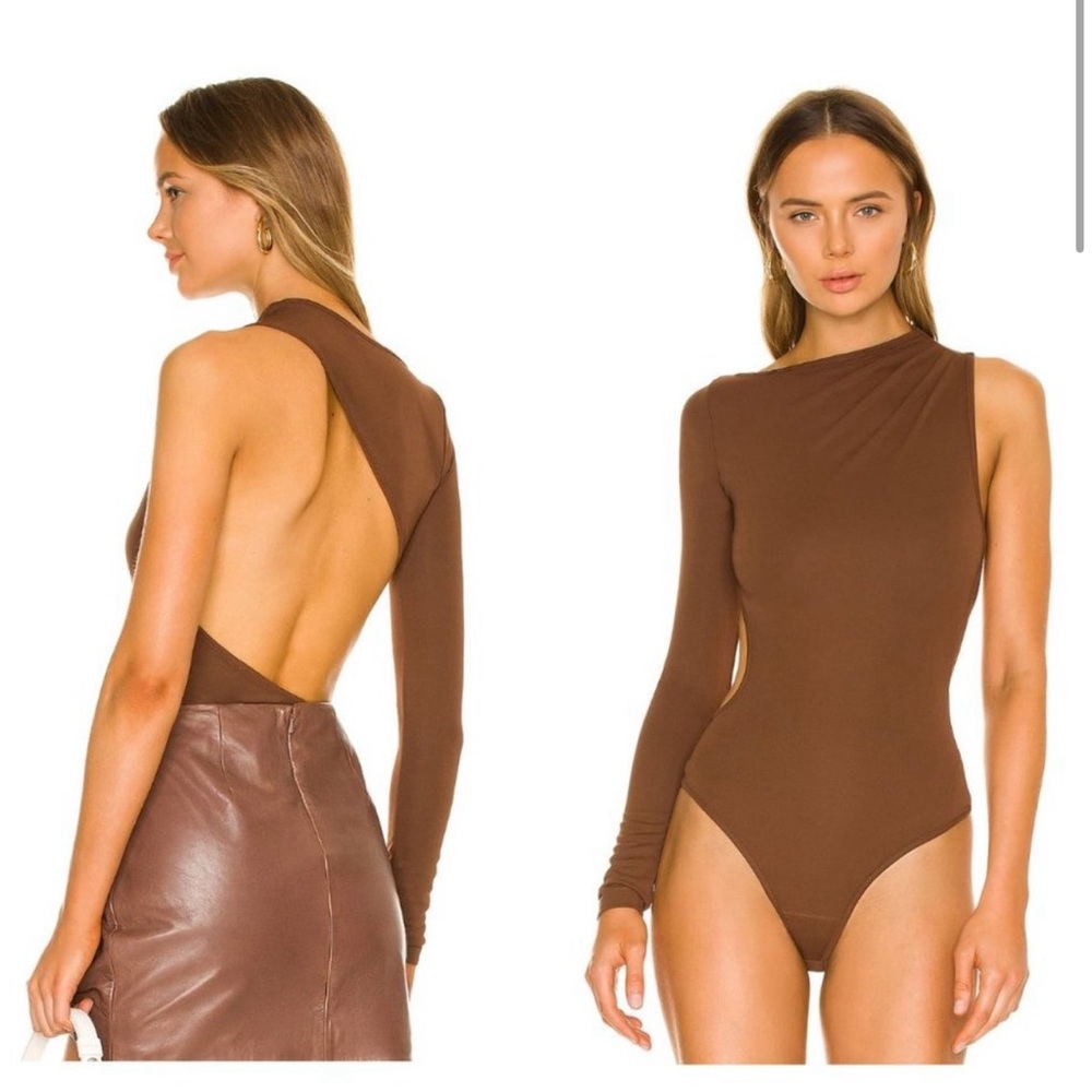 Song of Style | NWT Foley Bodysuit in Chocolate Brown Size XS